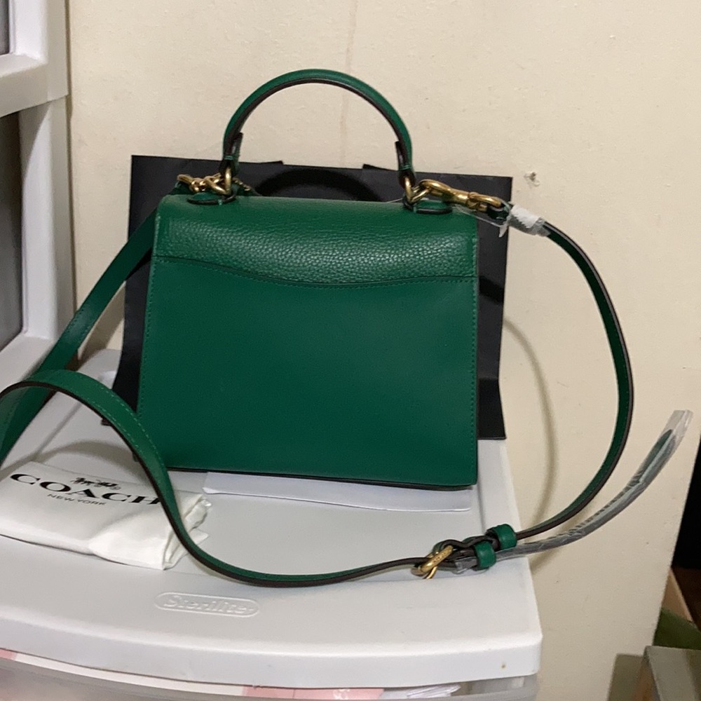 Coach Tabby Top 20 Mixed leather Green - Picture 5 of 9